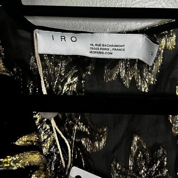 IRO Blouse 70% Viscose, 30% Lurex Size 10 - Picture 3 of 7